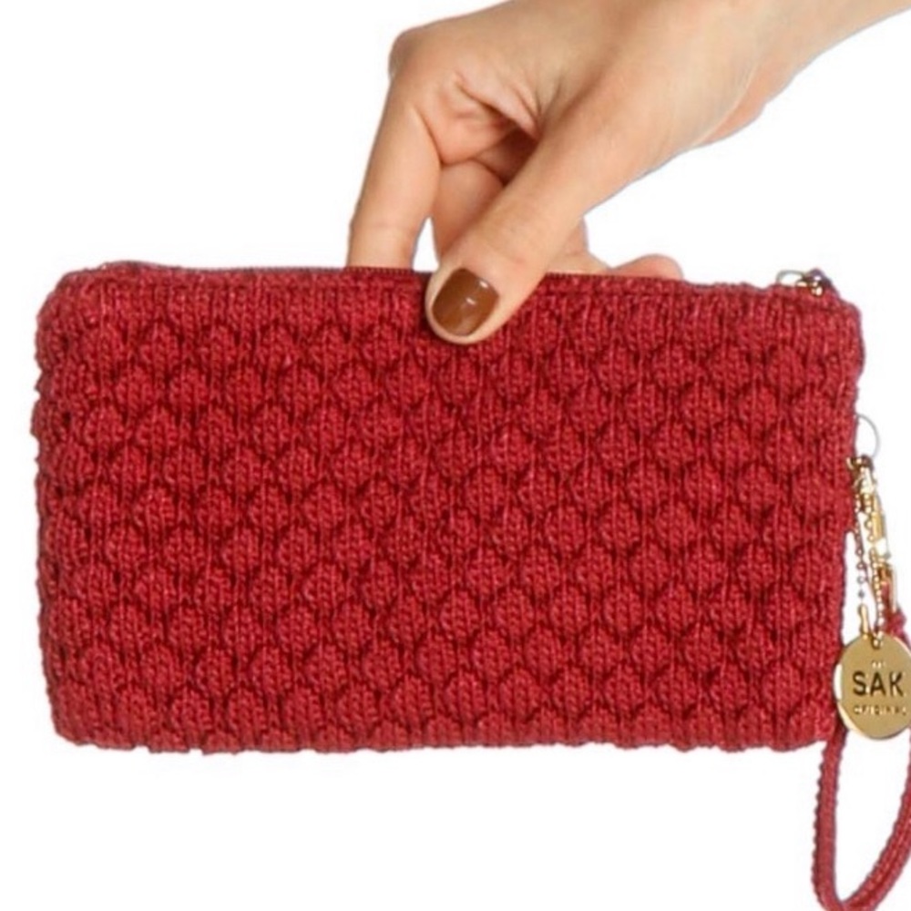 The Sak Original Red Clutch, EUC